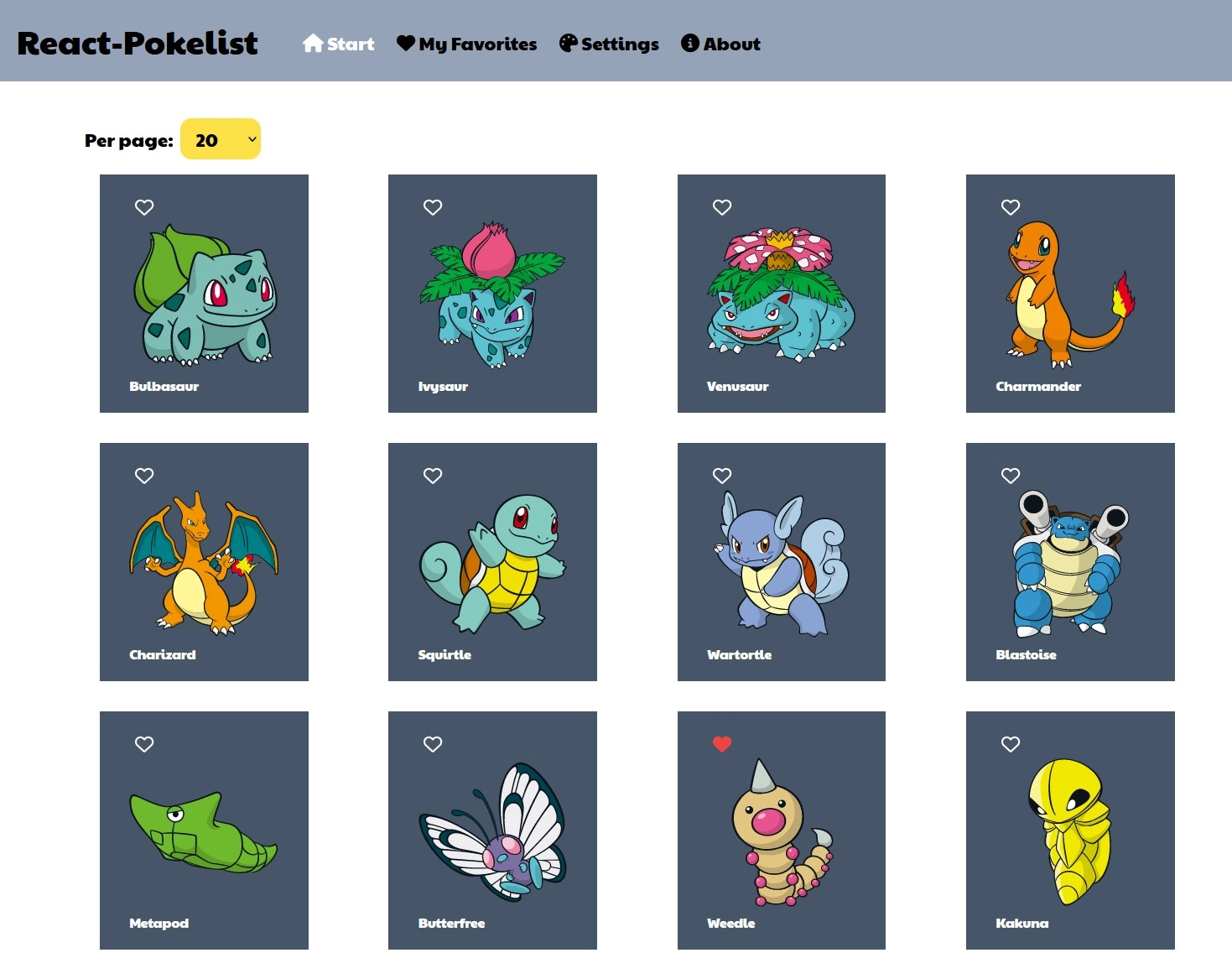 featured React-Pokelist